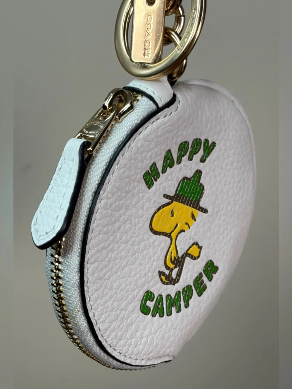 Coach x Peanuts Woodstock LE Circular Pouch Bag Charm C4318 NWT - Picture 3 of 12